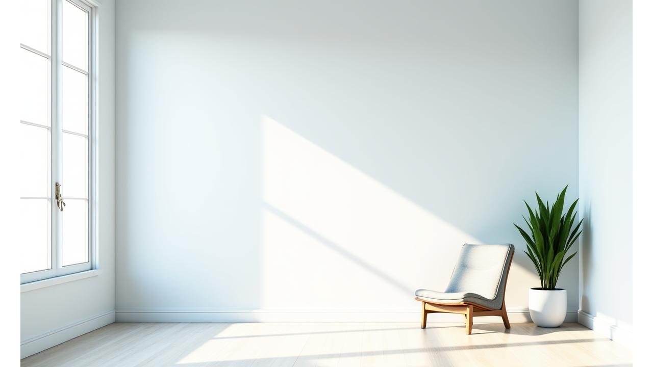 단순함을 통해 얻는 삶의 질 향상을 상징하는 미니멀한 공간