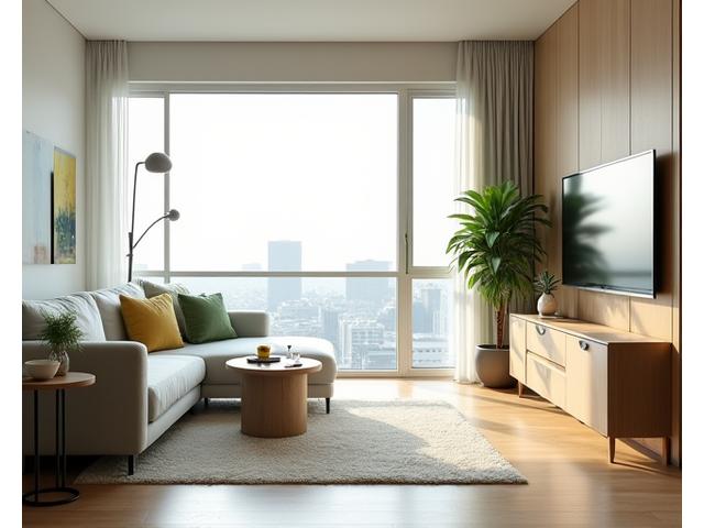 서울 아파트의 깔끔하고 효율적으로 정리된 미니멀 인테리어 공간
